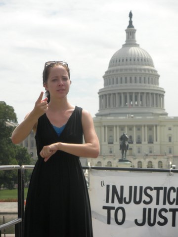 US Capitol Interpreting at the Capitol Building, Washington, DC
